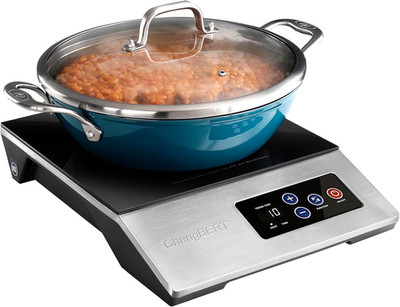 1800W Commercial Grade Induction Cooktop, NSF Certified Portable Large 8'' Heatin