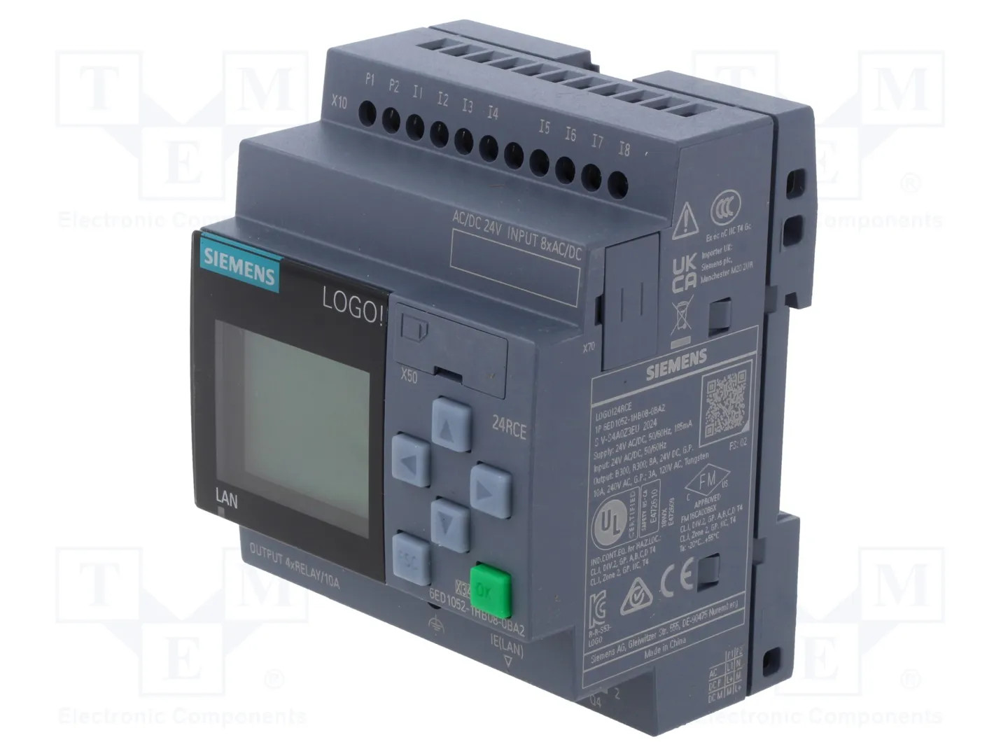 Programmable relay; 10A; IN: 8; Analog in: 0; Analog.out: 0