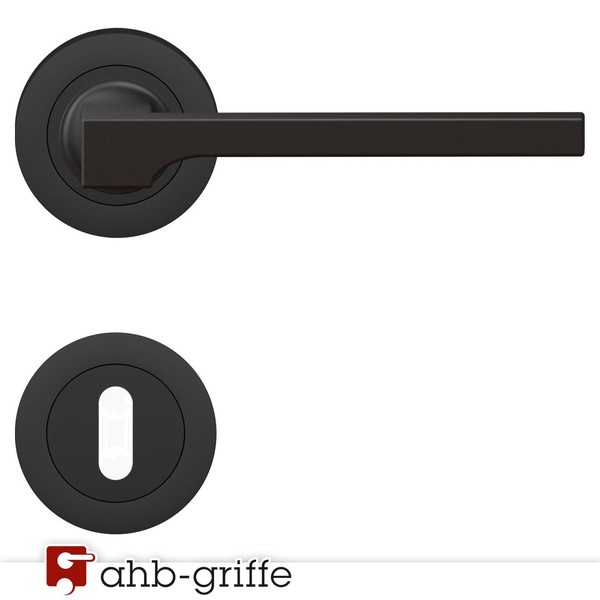 Karcher TüRgriff Soho Rosette Kosmos Schwarz Bb TüRdrüCker TüRbeschlag TüRklinke-image