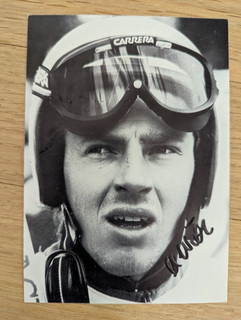 Carte postale dédicacée Harti WEIRATHER Ski