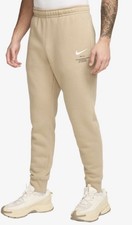 Image of Nike Men’s Swoosh Jogger Pants Stone Size L Large IB6481-297 New With Tags