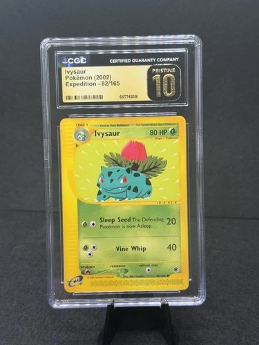 Ivysaur 82/165 Pokemon Expedition CGC 10 Pristine Black Label