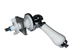 NEW SHERBOURNE CISTERN FLUSH LEVER CHROME WITH WHITE CERAMIC HANDLE