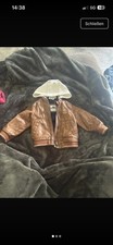 C&A Baby Jacke Gr. 80 Braun Leder mit Kapuze,...