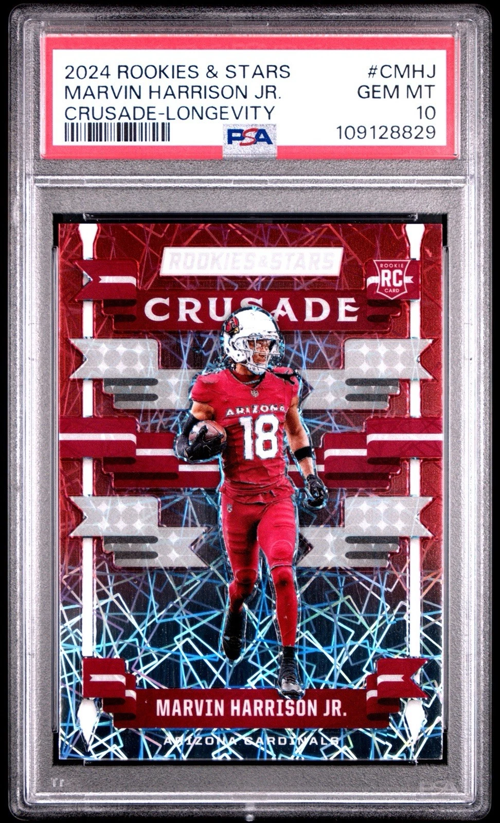 Marvin Harrison Jr. Panini Rookies & Stars Crusade #CMHJ Longevity