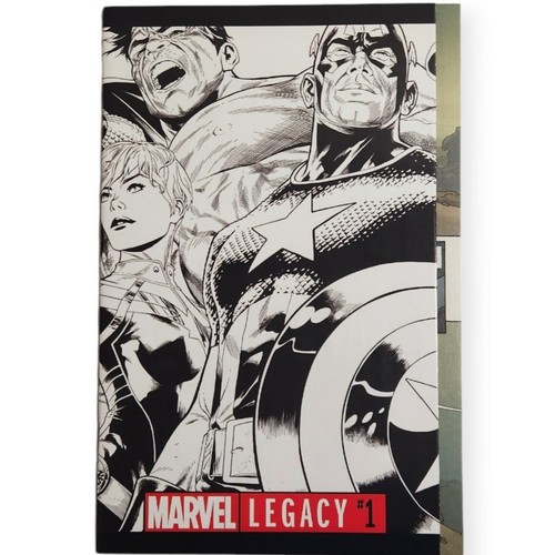 Marvel Legacy #1 Joe Quesada B&W Sketch 1/500 Wrap-Around Variant Cover 2017 NM