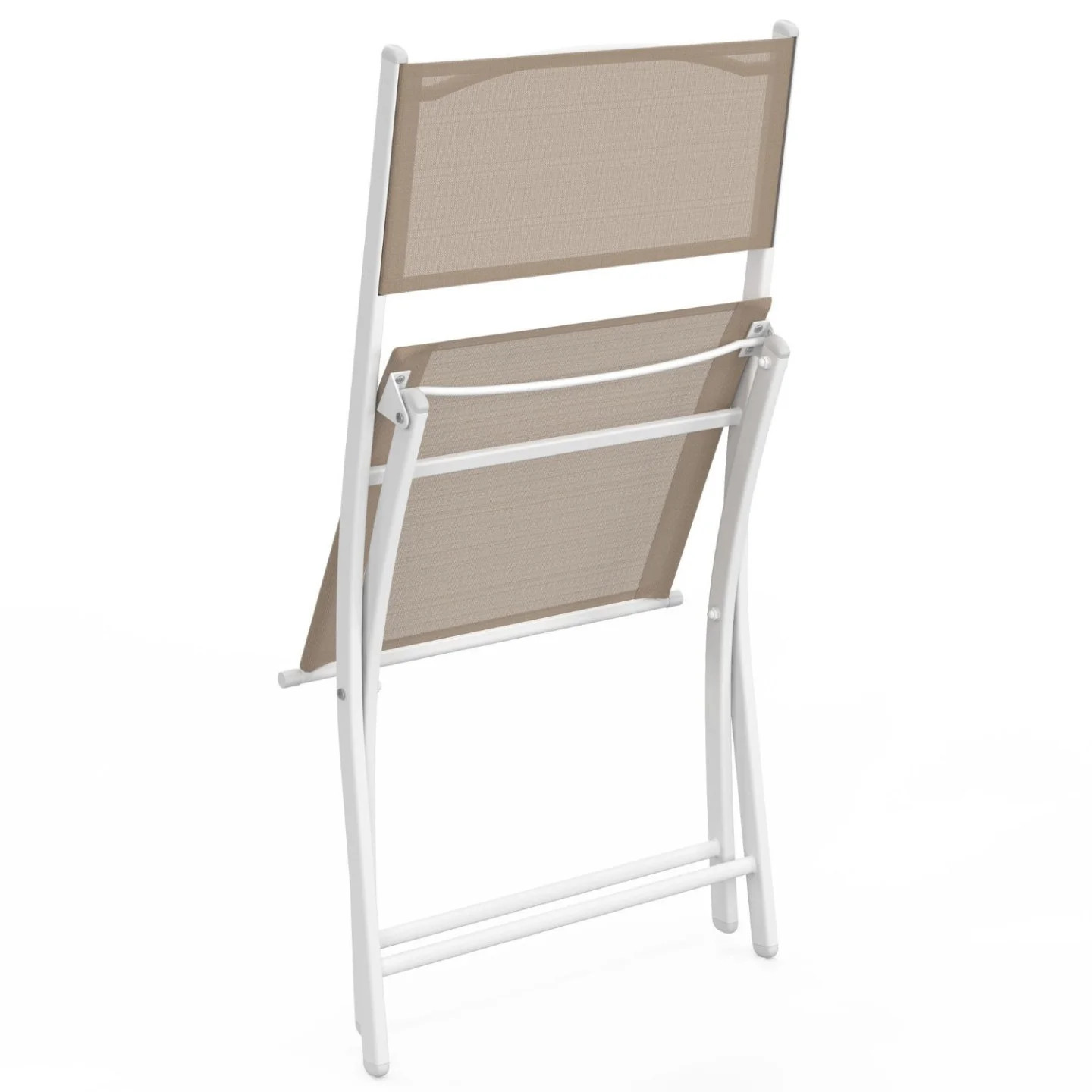 Chaises de jardin pliantes BASTIA pour grands repas sur la terrasse beige