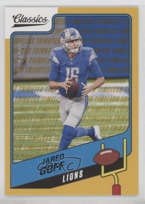 2021 Panini Classics Timeless Tributes Gold 97/99 Jared Goff #41 1l2