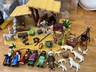 Vintage Playmobil Nativity Scene Set Incomplete Wise Men Mary Joseph Camel Sheep