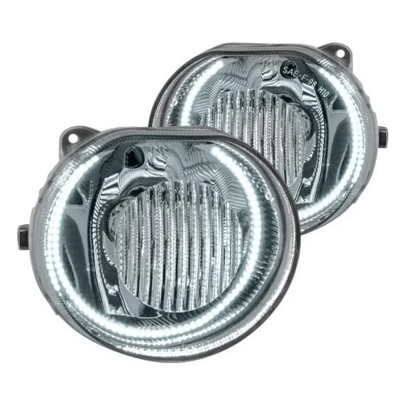 LED Fog Lights Halo Ring Lights White For 2002-2004 Jeep Liberty - Image 2 of 4