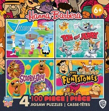 MasterPieces - Hanna-Barbera 100 Piece Jigsaw Puzzles 4-Pack