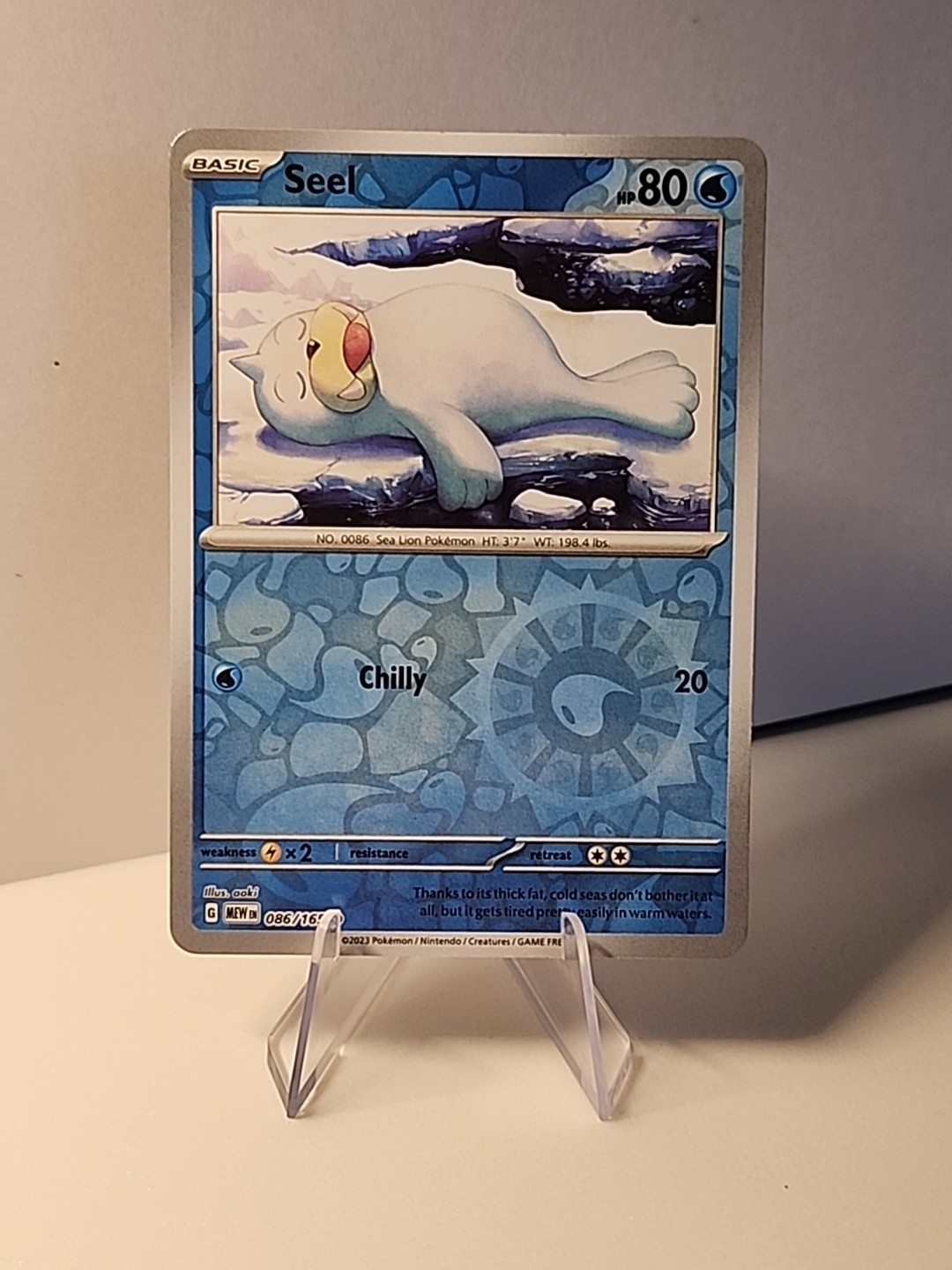 Seel 086/165 Sv: Scarlet & Violet 151 Reverse Holo Pokémon TCG NM