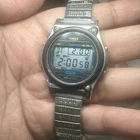 Works Vintage Timex Atlantis 100 Digital Mens Watch 40mm -Buttons Issue - READ