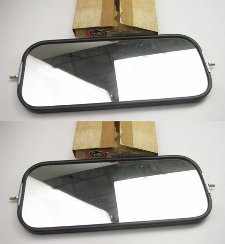 (2) Grote 16092 West Coast Style Flat Ribbed Back Mirrors 7" X 16"