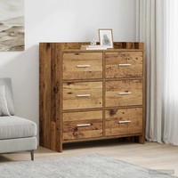 Sideboard Altholz Holzwerkstoff 75X33X80 Cm Kommode Wohnzimmer