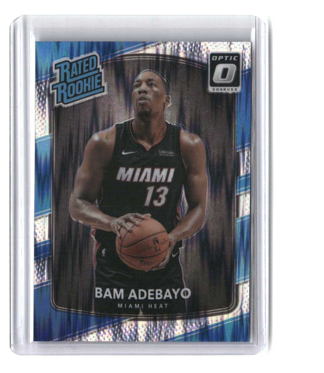 Bam Adebayo Rookie 2017-18 Donruss Optic Rated Rookie Shock