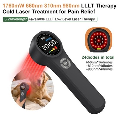 Medical Grade Cold Laser Therapy Device for Pain Relief Tissue Repair 24 Diodes