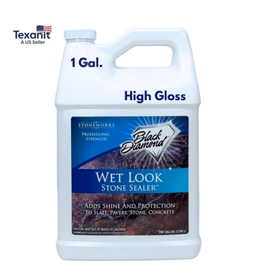 Wet Look Natural Stone Sealer. Durable, Long-Lasting Gloss Protection. Interior