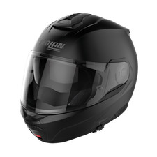 CASCO MODULARE N100-6 CLASSIC N-COM 010 FLAT BLACK  | NOLAN | NUOVO - MotoCharli