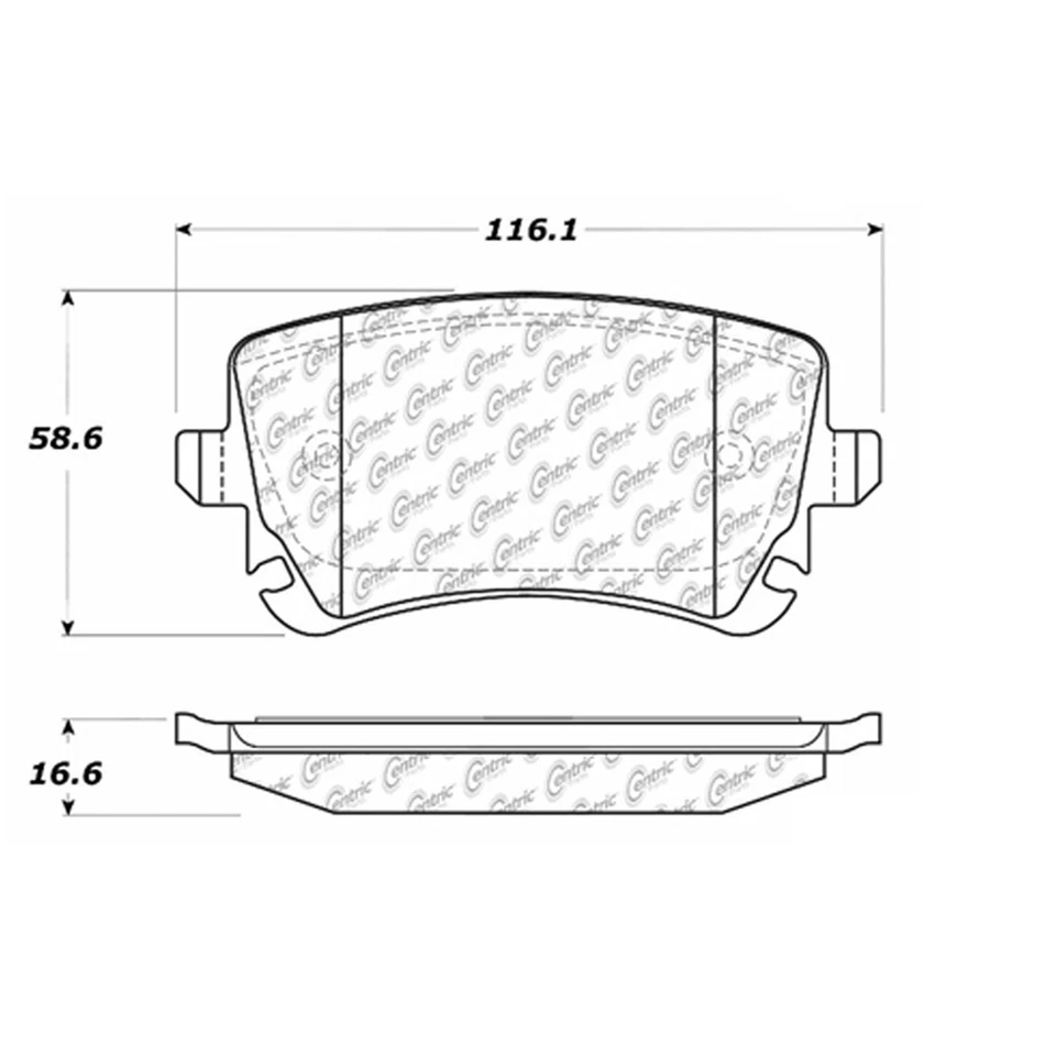 Juego de pastillas de freno de disco trasero C-Tek rotor de freno de disco 3 piezas para Audi S8 2007-2009 Foto 3 de 4