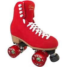 Jackson Vista Viper Nylon Outdoor Quad Roller Skates Red Womens Size 9