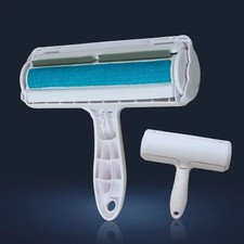 Reusable Pet Hair  Lint Remover Brush for Clothes Carpet Upholstery White/Blue