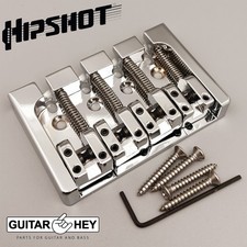 NEW Hipshot 5A400BN-718 4 string BRASS A Style Mount Bass Bridge 18mm - NICKEL