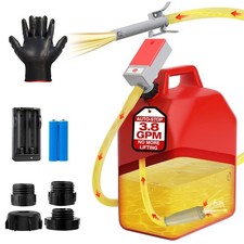 2026-Fuel Transfer Pump - 3.8 Gpm Battery Powered by Auto-Stop, 51-Inch Hose,...