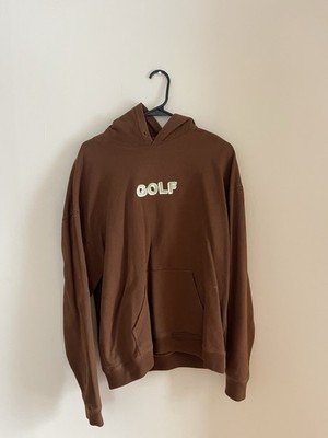 Tyler the creator Golf le fluer Brown Cotton Fleece Hoodie Size L