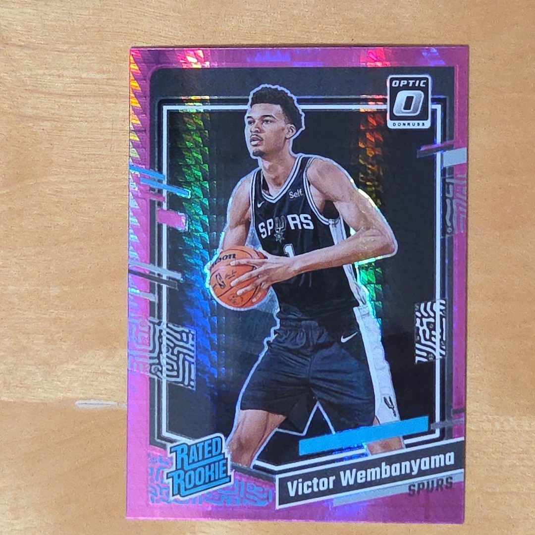 2023-24 Donruss Optic Rated Rookie Victor Wembanyama #225 Pink Hyper Prizm (RC)