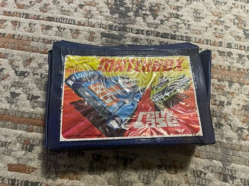 1971 MATCHBOX CARRY CASE WITH YELLOW TRAYS FULL OF VINTAGE CARS