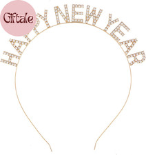 Happy New Year Headband Tiara,Rhinestone New Years Headband,New Year Eve Party S