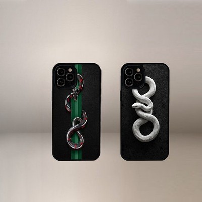 Shock Black Snake Hülle für iPhone 17 16 15 14 13 12 11 Pro Max XR X 8 Samsung S2