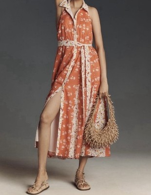 Maeve Anthropologie Halter Open-Back Godet Midi Shirt Dress Size XL | eBay Maeve Anthropologie Halter Open-Back Godet Midi Shirt Dress Size XL | eBay