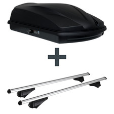 Dachbox LEVUP Cube 370 + Dachträger Menabo Tiger für BMW 5er Touring Typ G31 Top