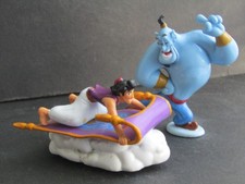 VTG LOT OF 2 1990s APPLAUSE DISNEY ALADDIN FILM CHARACTERS ALADDIN + GENtE JAFA