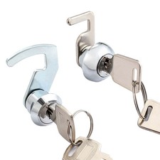 High Security Cam Lock with Quick Clip for Advertising Display Cabinets