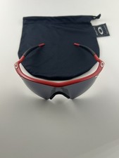 Oakley Pro M Frame Rosso Nero Iridio Sweep Lens Non Pieghevole 09-564 Argento Icone