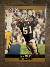 1990 Pro Set Sam Mills New Orleans Saints #217