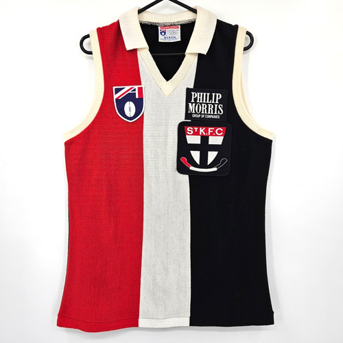 Vintage 90s St Kilda Saints AFL Sekem Jersey To Fit Chest 100cm Medium RARE