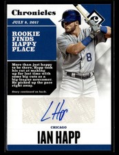 2017 Panini Chronicles Ian Happ Chronicles Autographs auto rookie card Cubs. rookie card picture