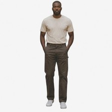 Carhartt Mens Cargo Work Pants Sz 38x32 Olive Green Canvas Carpenter Relaxed Fit