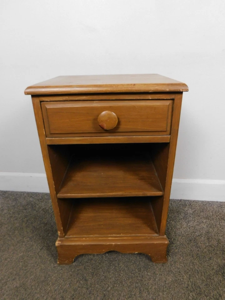 Librería vintage Chippendale Shabby Country pintada de 2 nichos mesita de noche LO ÚLTIMO Foto 4 de 4