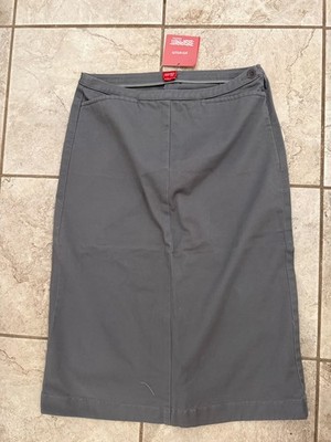 Esprit Grey Stretch Midi Skirt