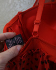 Per Lei XL red babydoll nightie with black heart and adj straps — photo 5