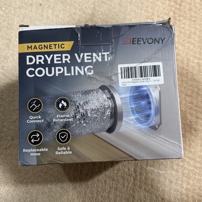 JEEVONY Magnetic Dryer Vent Coupling DV180 Airtight Seal Dryer Vent