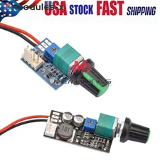 DC12V PWM Fan Governor Speed Control With Knob 2-4Wire Switch Fan Regulation U-S