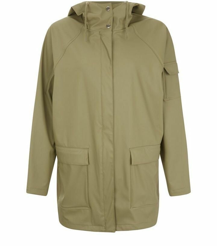 Stylish Noisy May Venice Mac in Khaki, Size XS - £54 RRP image 3