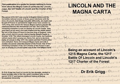 Lincoln and the Magna Carta and the 1217 Battle of Lincoln [brand new book]