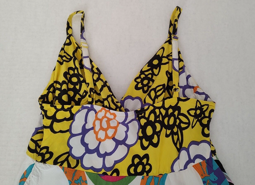 Jam's World Women's Tank Top Adjustable Spaghetti Strap Size XS Floral Geometric - Picture 7 of 15